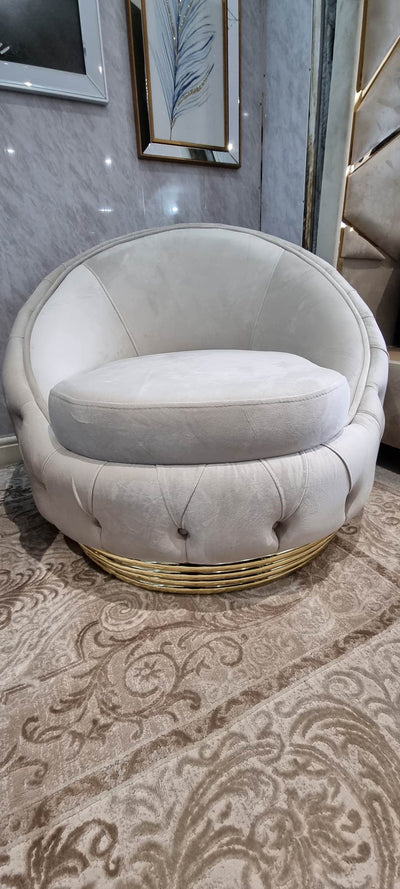 BVLGARI BERJER CHAIR IN V-01 CREAM - NOW ON SALE