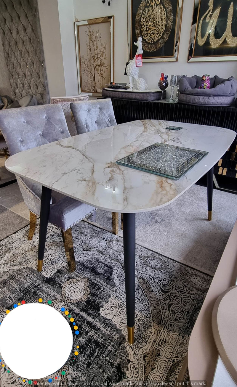 Venice Marble/Ceramic Dining Table 1.2 and 1.5m