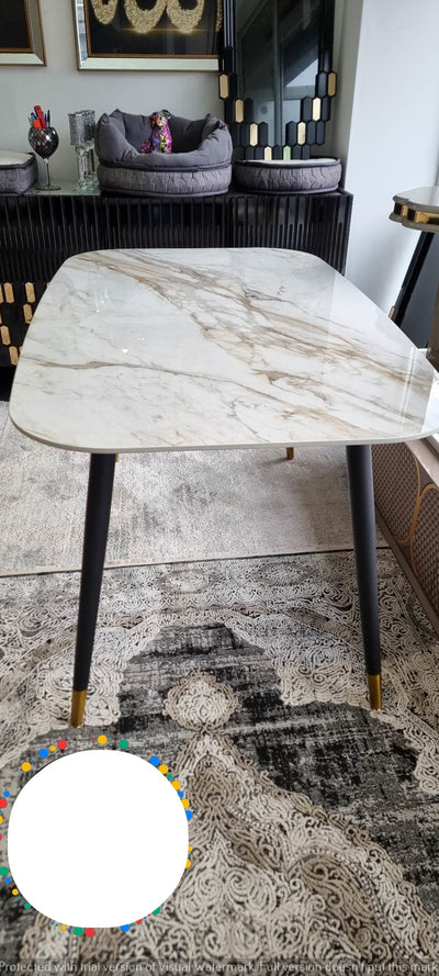 Venice Marble/Ceramic Dining Table 1.2 and 1.5m