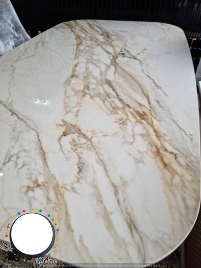 Venice Marble/Ceramic Dining Table 1.2 and 1.5m