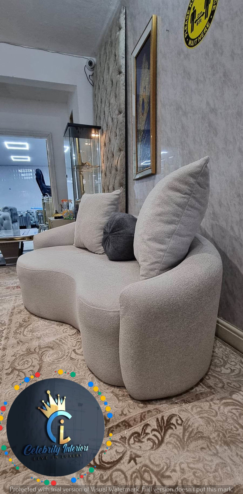 Cloud Sofa  3+2 Range - Boucle Fabric CREAM