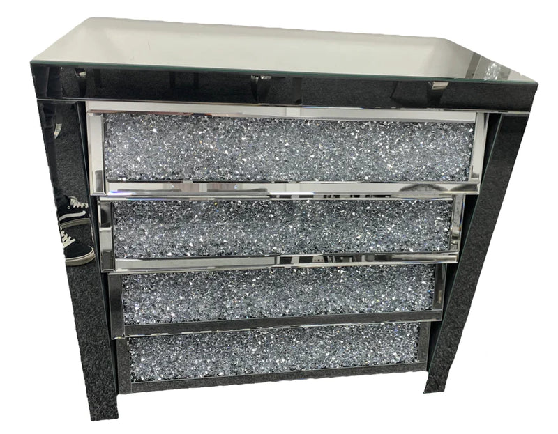 Crushed Diamond 4 Drawer Chest