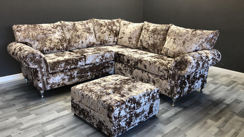 Duresta Lustro Crushed Velvet Sofa Range