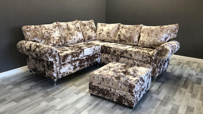 BALMEIN EXCLUSIVE LUSTRO CRUSHED VELVET SOFA RANGE