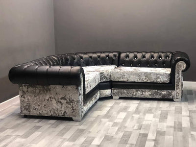 RICHMOND'S CHESTERFIELD LUSTRO CRUSHED VELVET SOFA RANGE