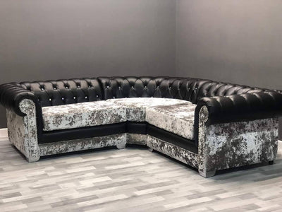 RICHMOND'S CHESTERFIELD LUSTRO CRUSHED VELVET SOFA RANGE