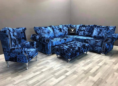 BALMEIN EXCLUSIVE LUSTRO CRUSHED VELVET SOFA RANGE