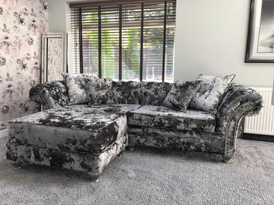 CHELSEA LUSTRO CRUSHED VELVET SOFA RANGE