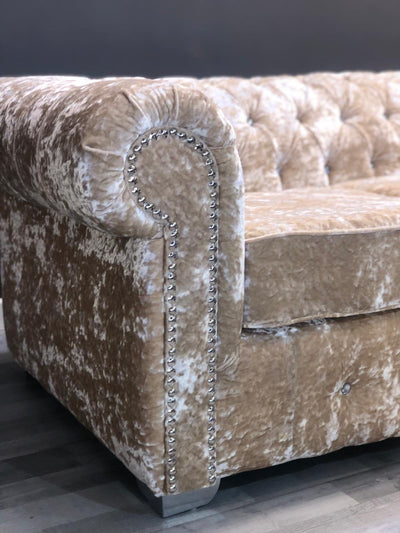 RICHMOND'S CHESTERFIELD LUSTRO CRUSHED VELVET SOFA RANGE