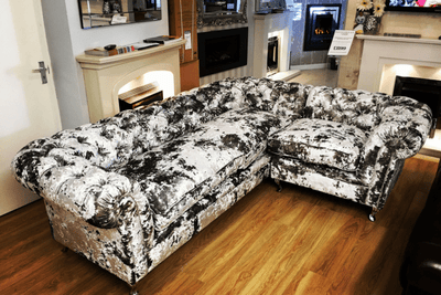 RICHMOND'S CHESTERFIELD LUSTRO CRUSHED VELVET SOFA RANGE