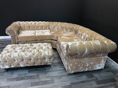 RICHMOND'S CHESTERFIELD LUSTRO CRUSHED VELVET SOFA RANGE