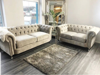 Rockingham Chesterfield French Velvet Sofa Range