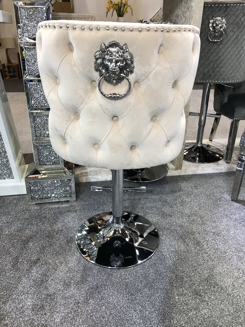 Valentino Luxury Lion KnockerBack Barstool - 4 Colours