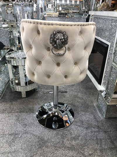 Valentino Luxury Lion KnockerBack Barstool - 4 Colours