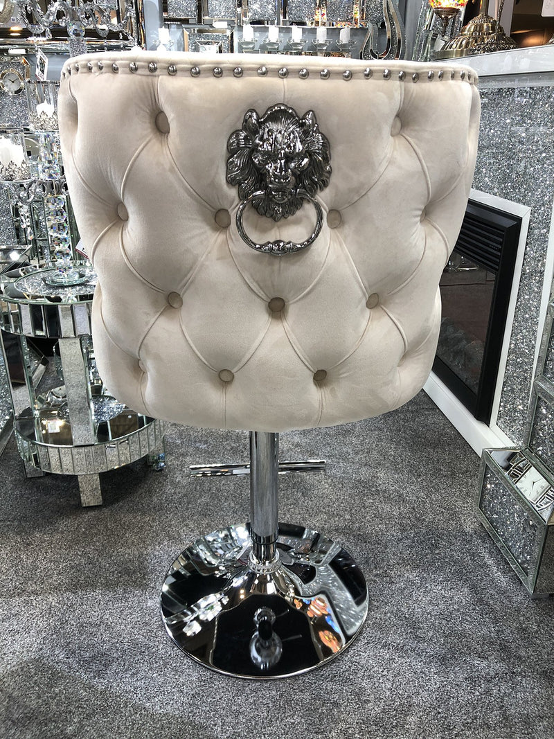 Valentino Luxury Lion KnockerBack Barstool - 4 Colours