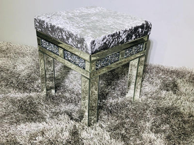 Crushed Diamond Dresser Stool - Furniture Imports LTD