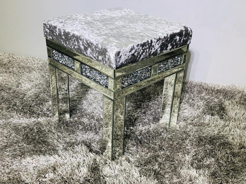 Crushed Diamond Dresser Stool