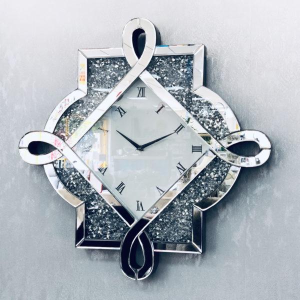 Crushed Diamond Wall Clock