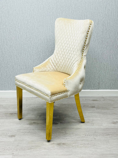 Victoria Gold Detailing Circle Knocker back Dining Chair