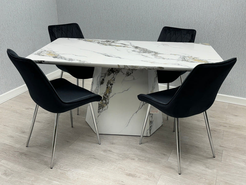 Capri Marble Effect Dining Table