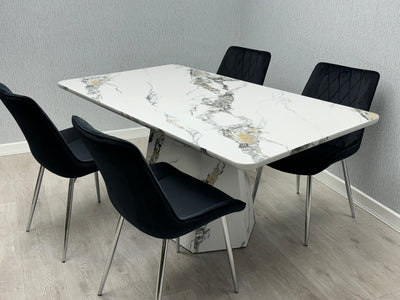 Capri Marble Effect Dining Table