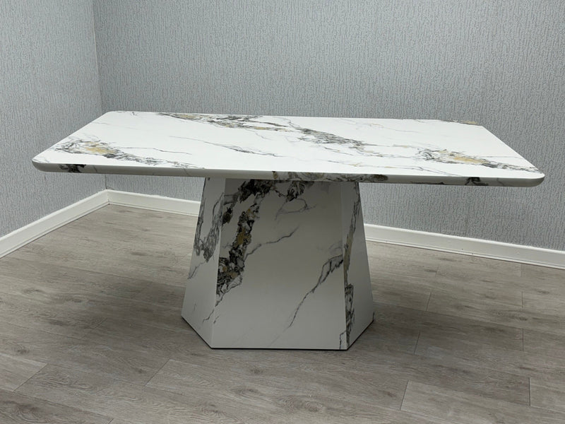 Capri Marble Effect Dining Table