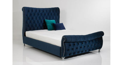 DEVINA SLEIGH CURVED BED FRAME - Furniture Imports LTD