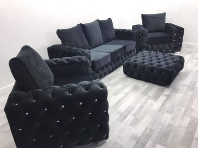 Ashton Premium French Velvet Sofa Range