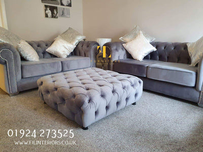 Rockingham Chesterfield French Velvet Sofa Range