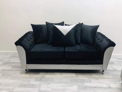 Rachel Glitter Crushed Velvet Sofa Range