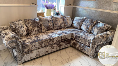 BALMEIN EXCLUSIVE LUSTRO CRUSHED VELVET SOFA RANGE