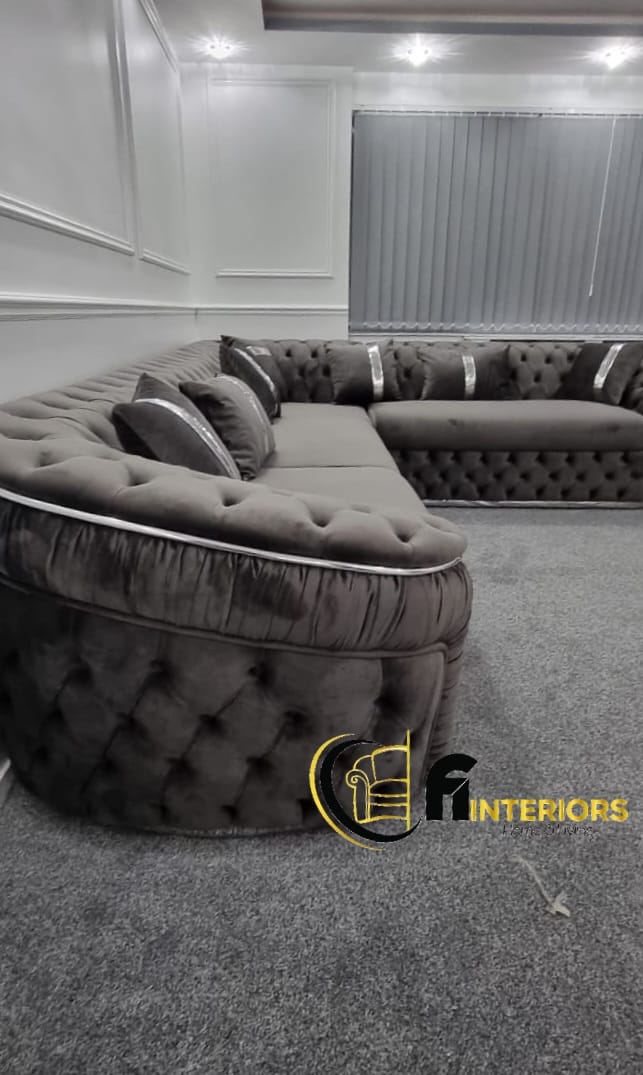 Chrometrimsofa goldtrimsofa velvetsofa dubaisofacollection plushvelvetsofas luxurysofa uniquesofas furniture sofas sofa cornersofa 3+2sofa homedecor design interiordesign livingroom home furnituredesigns love bespoke bespokesofas