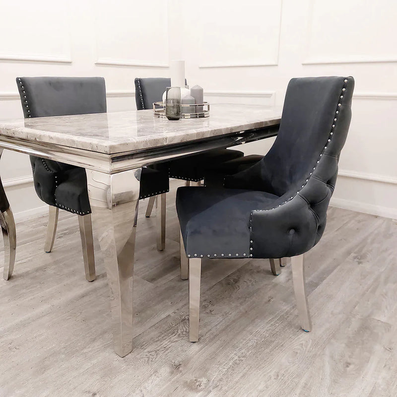 Kensington Velvet Dining Chair - 2 Colours