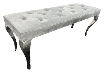 Lewis Dark Grey Bench 110/130cm