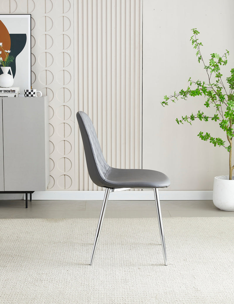 Mexico Grey PU Dining Chair