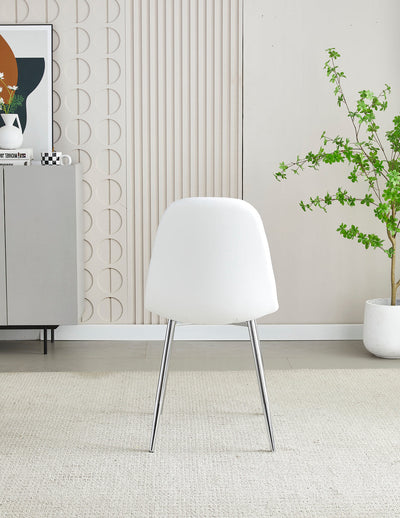 Mexico White PU Dining Chair