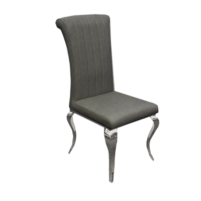 Nicole Dining Chair  with Plain Back, Line & Cross Stitch