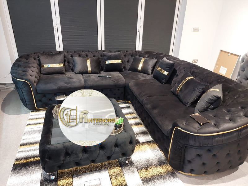 Ambassador Corner Sofa Range Plush Velvet