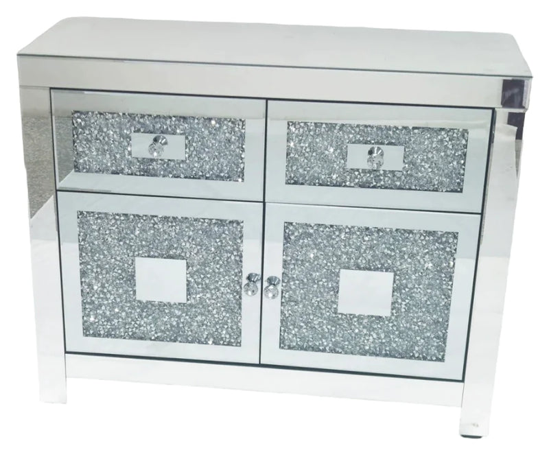 Crushed diamond sideboard deals