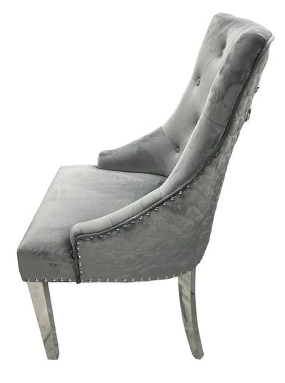Roma Dark Grey no knocker Dining Chair