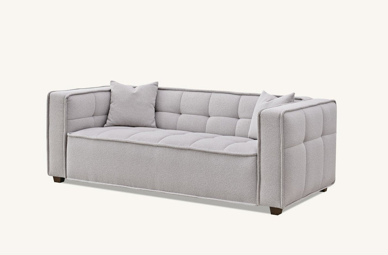 Aluxo Murray Sofa Range in Putty Boucle Fabric