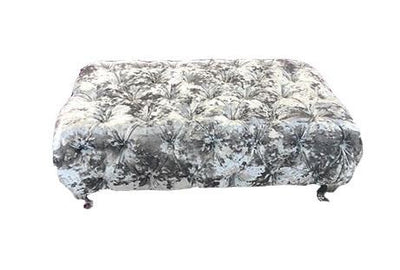 Stella Chesterfield Footstool Lustro Crushed Velvet