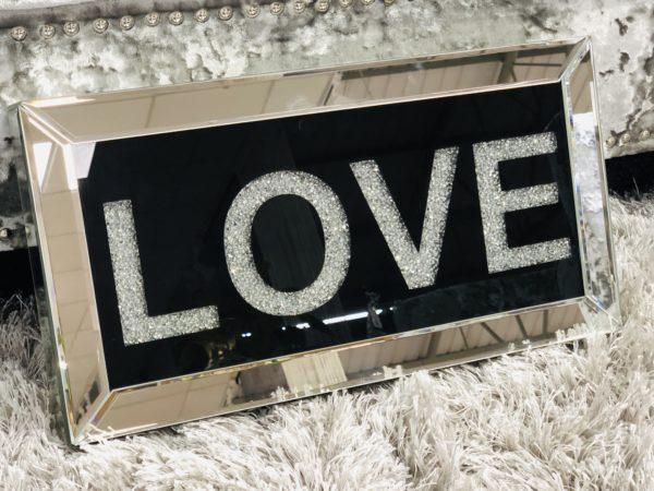 Plain Mirrored Love Mirror