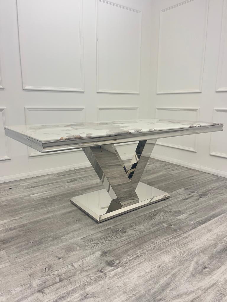 Venice Dining Table 180cm & Chelmsford Dining Chairs