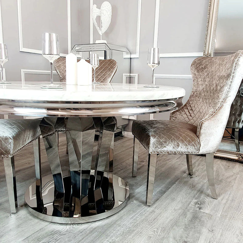 Arianna Dining Table + Chelsea Dining Chairs