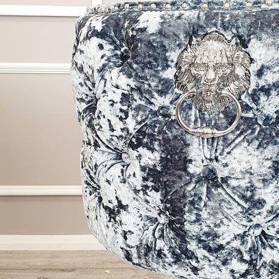 Valentino Barstool Lustro Crushed Velvet