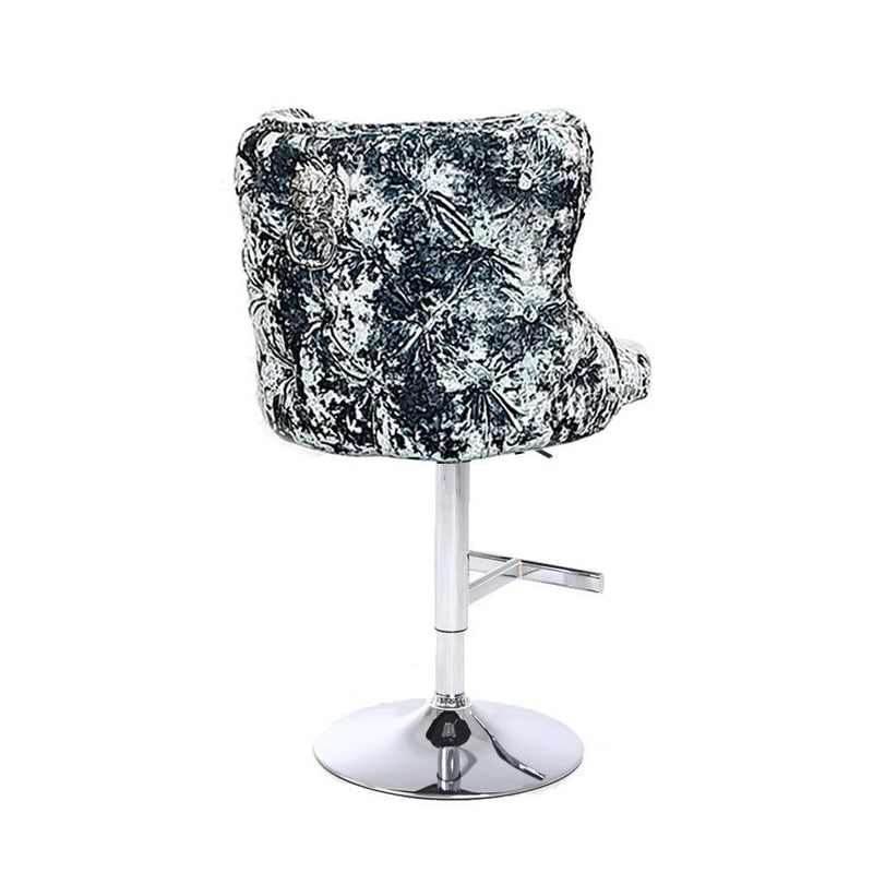 Valentino Barstool Lustro Crushed Velvet