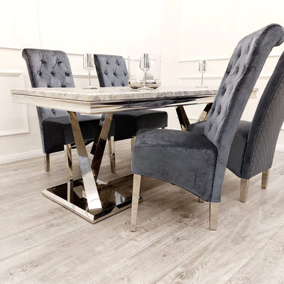 Arianna Dining Table + Sofia Dining Chairs