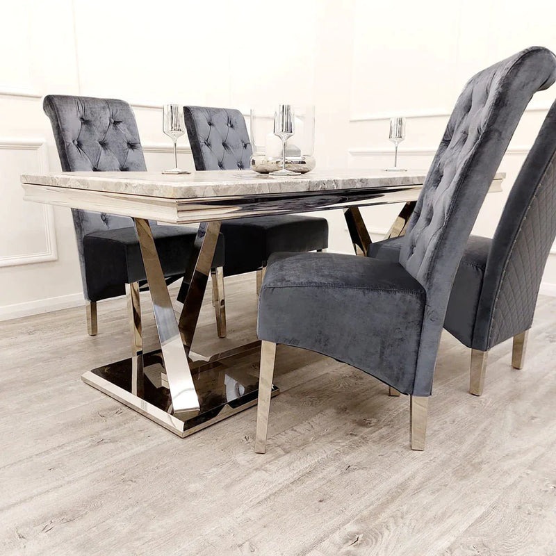 Arianna Dining Table + Sofia Dining Chairs