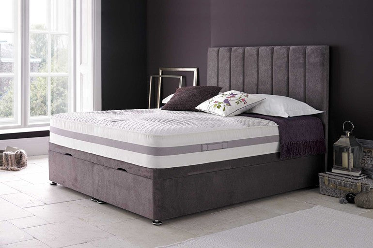 EMPIRE DIVAN BED CRUSHED VELVET